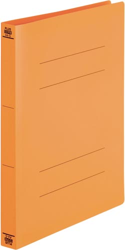 PPフラットファイルA4縦 厚とじオレンジ 10冊