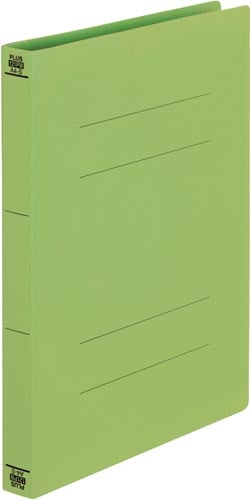 PPフラットファイルA4縦厚とじLグリーン 10冊