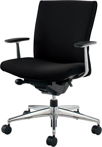 プント ローランバー付アルミ肘ハイグレードブラック