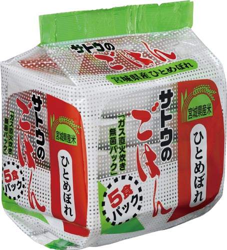 宮城県産ひとめぼれ 200g・5個入×8