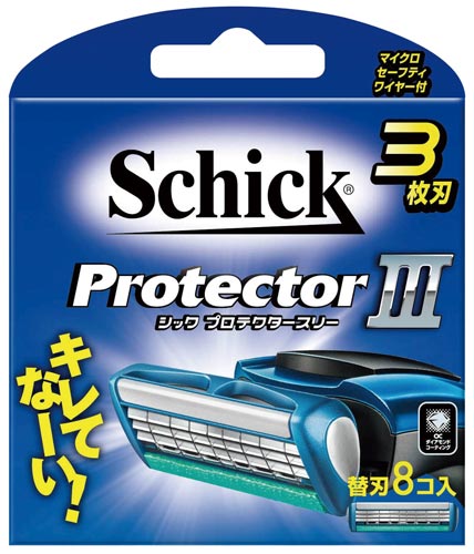 Shick プロテクタースリー3枚刃 替刃 8個入