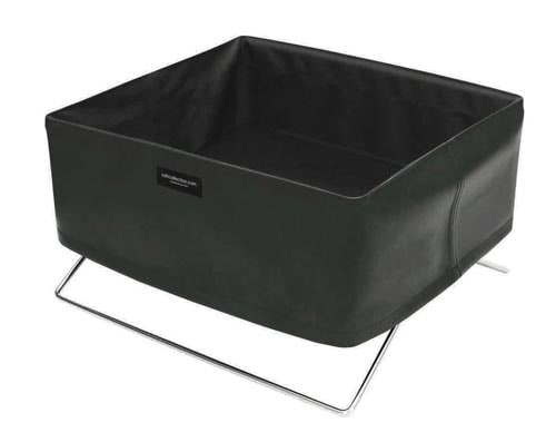 ミニサイドワゴン 合皮 ブラック