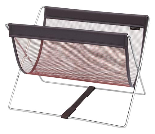 ミニサイドワゴン メッシュ×レザー調PVC BR