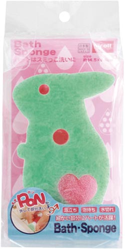 バススポンジ ウサPON グリーン