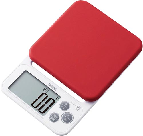 デジタルクッキングスケール2kg レッド