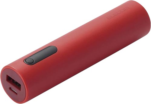 モバイルバッテリー3200mAh 2.1A レッド