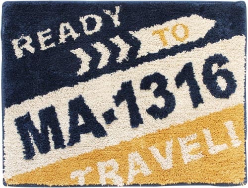 お部屋マットナンバープレート イエロー