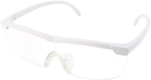 メガネ型拡大ルーペ ホワイト 拡大率1.6倍