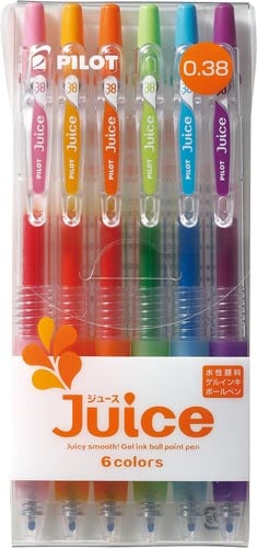 ジュース 0.38mm 6色セット