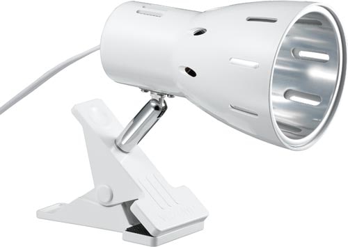 クリップライト ホワイト E26 電球なし