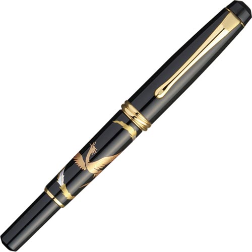 くれ竹万年毛筆 夢銀河 蒔絵物語 瑞鳥鳳凰