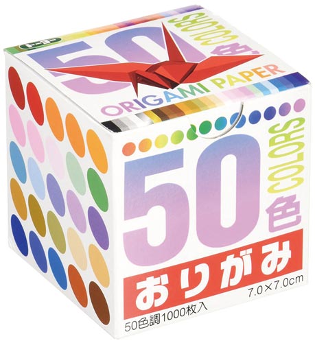 50色おりがみ 7.0cm1000枚入50色調×6