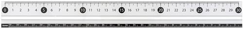 見やすい白黒定規 30cm 白×20