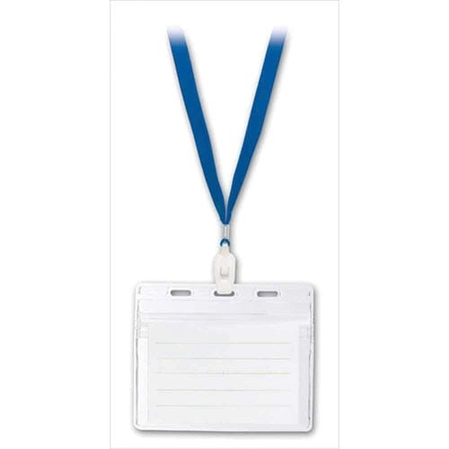 IDカード用 吊下げ名札 青×20