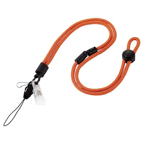 多機能 丸ひも ストラップ 赤 5本