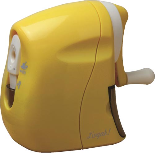 リビガク かるハーフ 手動鉛筆削り イエロー×2