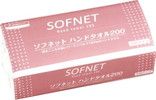 ソフネットハンドタオル 200枚 中判 30パック