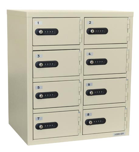 LKロッカー2列4段 8人用 アイボリー