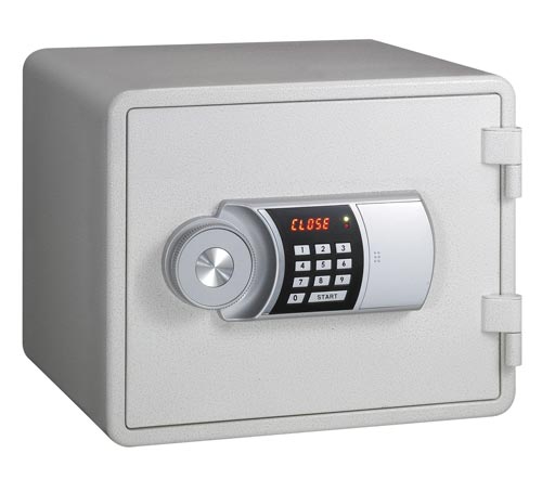 テンキー式耐火金庫 14L ホワイト