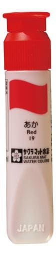 マット水彩ポリ あか×5