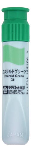 マット水彩ポリ エメラルド×5