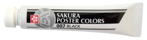 ポスターカラーEX ブラック×5