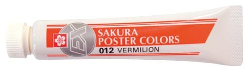 ポスターカラーEX バーミリオン×5