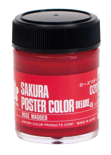 ポスターカラー45ml ローズマダー×5