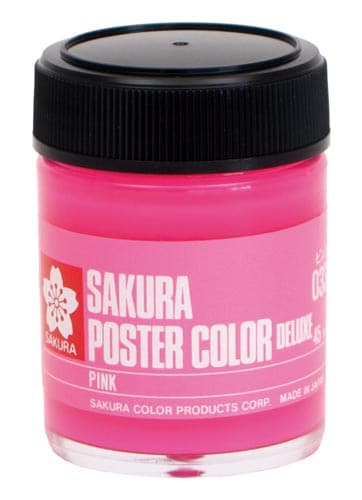 ポスターカラー45ml ピンク×5