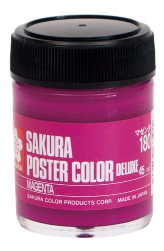 ポスターカラー45ml マゼンタ×5