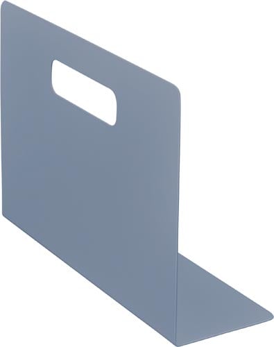 スタぴとブックエンドL型A4ぴったり横型灰2枚×8