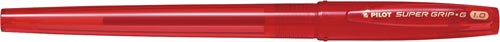 スーパーグリップG キャップ式 1.0mm赤10本