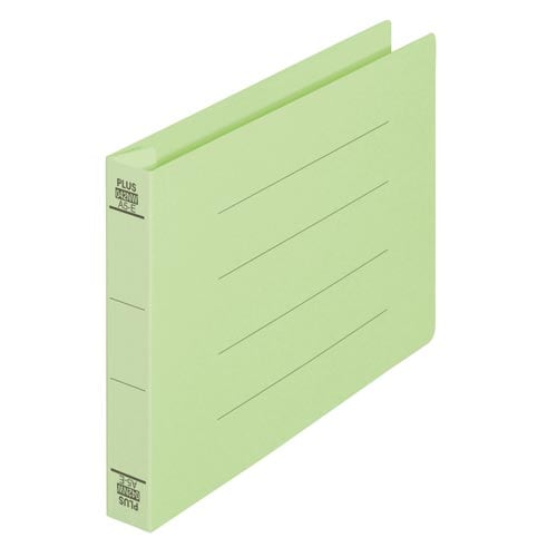 フラットファイル 厚とじ300 A5横 緑 10冊