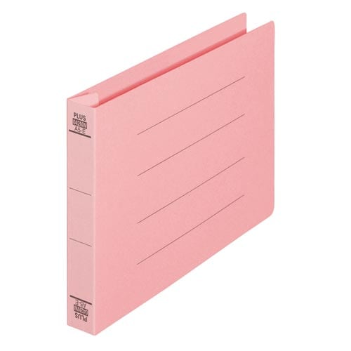 フラットファイル 厚とじ300 A5横 桃 10冊