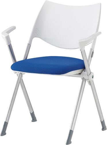 WSX肘付 背樹脂固定脚 ブルー