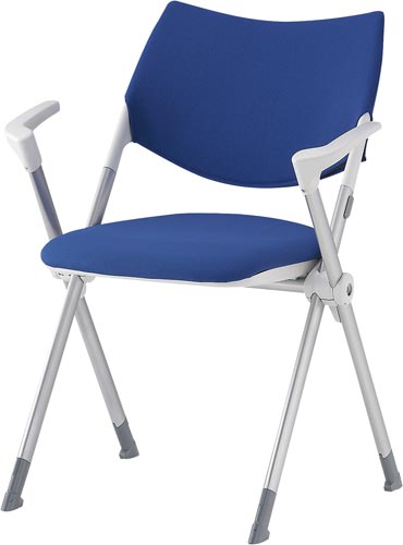 WSX肘付 背カバー固定脚 ブルー