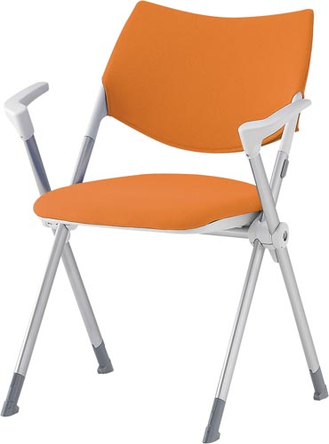 WSX肘付 背カバー固定脚 オレンジ