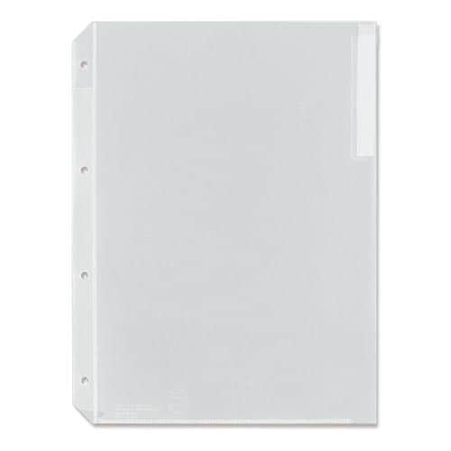 クリアーホルダー 4穴 A4縦 見出紙付 10枚