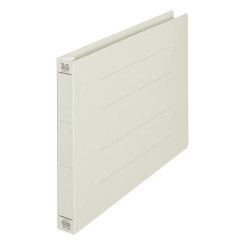 フラットファイル A4横 厚とじ グレー 10冊