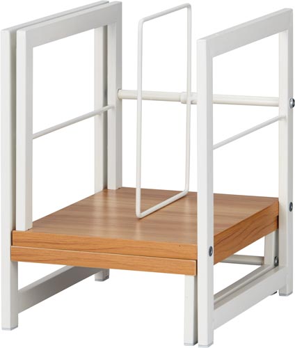 Katazukスライド本棚幅215−360薄茶3台