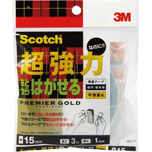 スリーエムジャパン スコッチ 超強力なのにあとからはがせる両面テープ カウネット