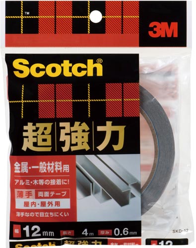 スリーエム ジャパン スコッチ 超強力両面テープ 金属 一般材料用 カウネット
