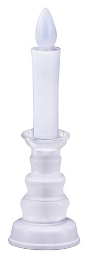 燭台付安心のろうそく(中) ホワイト