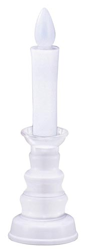 燭台付安心のろうそく(小) ホワイト