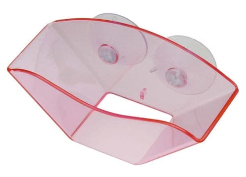 水切りが早い!スポンジラック ピンク