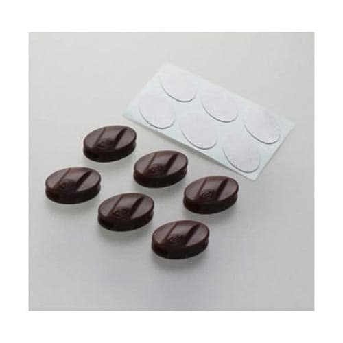 コードクリップ 6個入り ブラウン