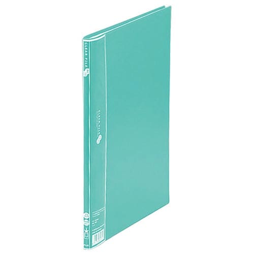 クリアーファイルエコノミー10PA4縦グリーン×5