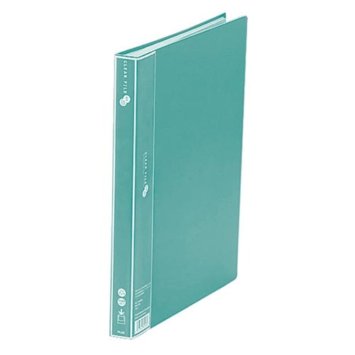 クリアーファイルエコノミー40PA4縦グリーン