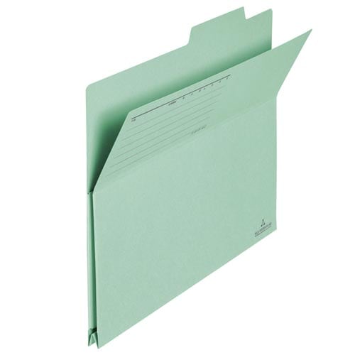 持ち出しフォルダーA4横 グリーン×10