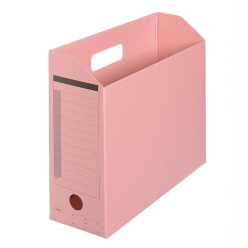 ボックスファイル A4横 背幅100mm ピンク